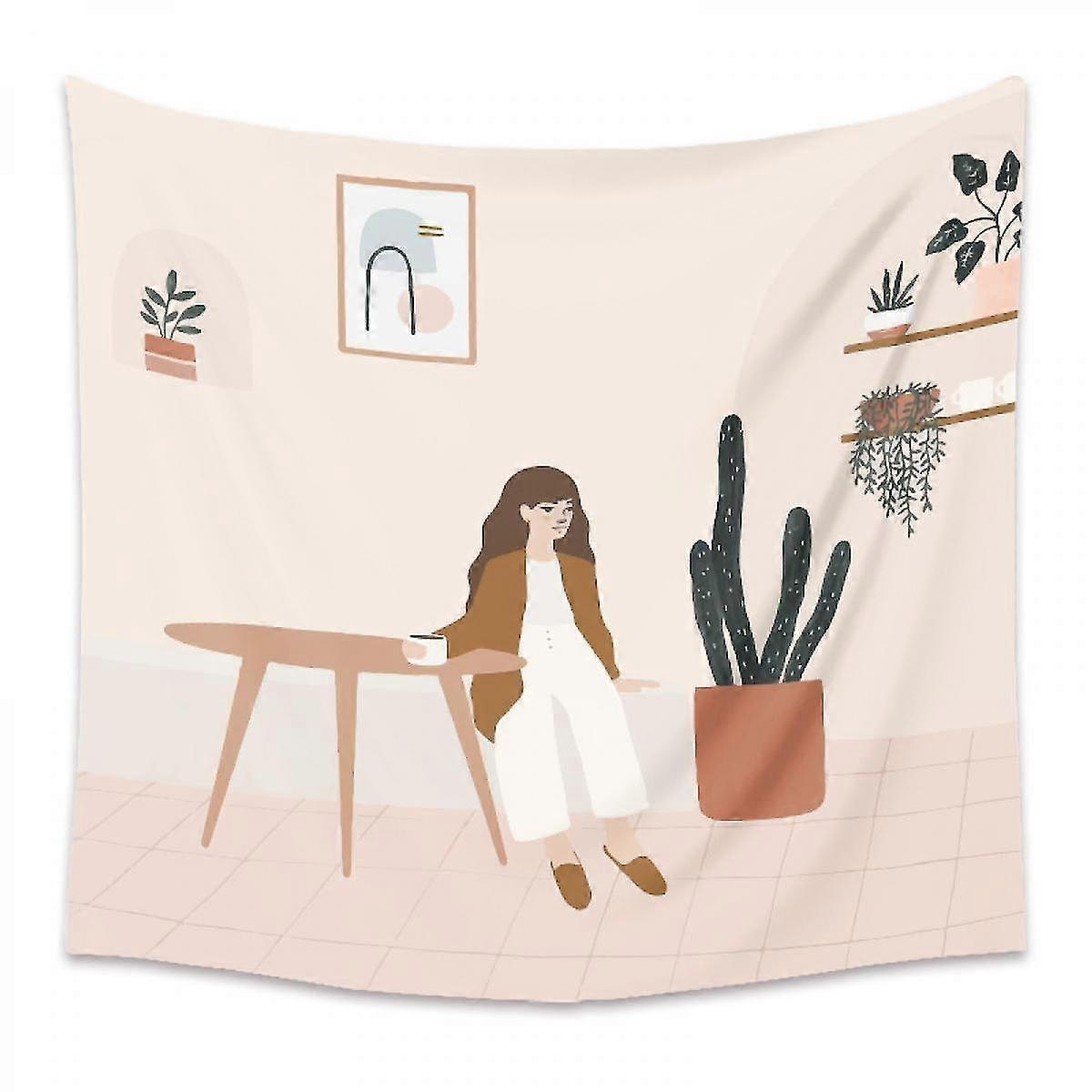 نسيج حائط معلق على الطراز الأدبي مناسب لتزيين غرف النوم213 ، 51 × 59 بوصة