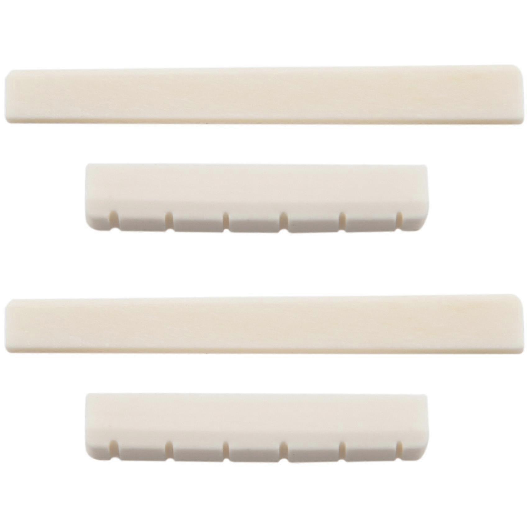 2x Classical Guitar Bone Otted Saddle Nut Set