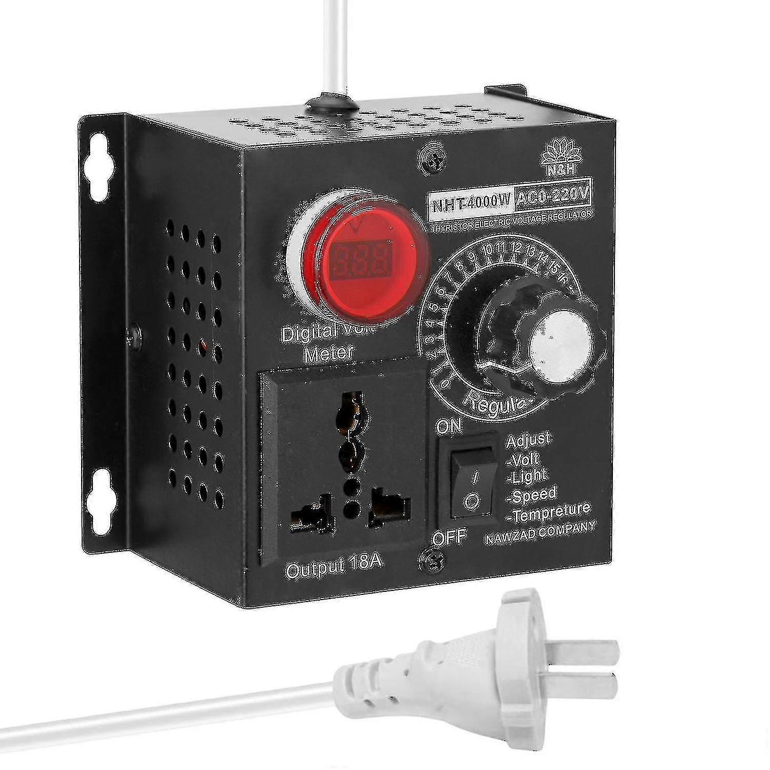 Ac 220v 4000w Compact Variable Voltage Controller Portable Speed Temperature Light Voltage -xx