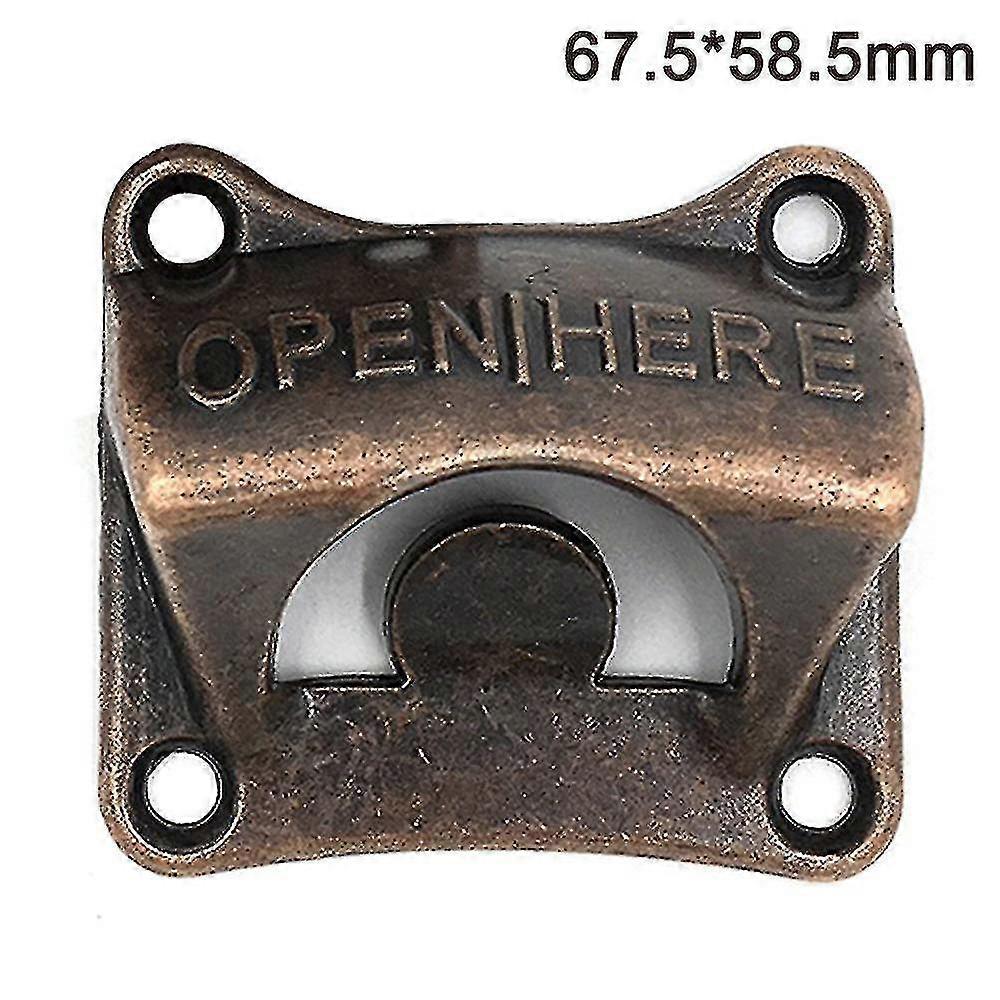 1 st. flasköppnare väggmontering väggflasköppnare vägg ölöppnare med monterade skruvar hög kvalitet