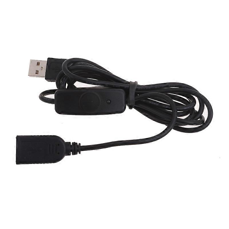 Cable de alimentación macho a hembra de la línea de extensión USB con control de botón