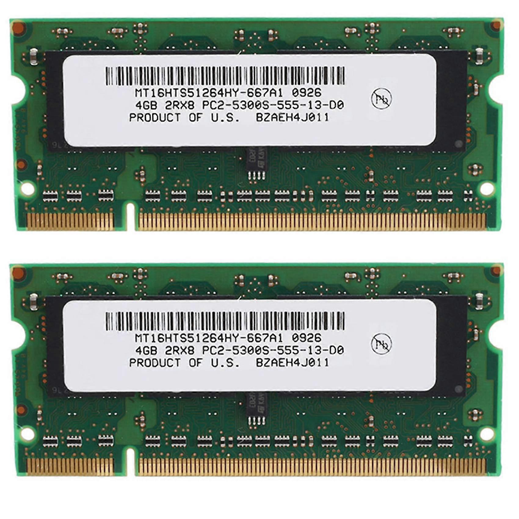 2x 4gb Ddr2 Laptop Ram 667mhz Pc2 5300 Sodimm 2rx8 200 Pins For Amd Laptop Memory