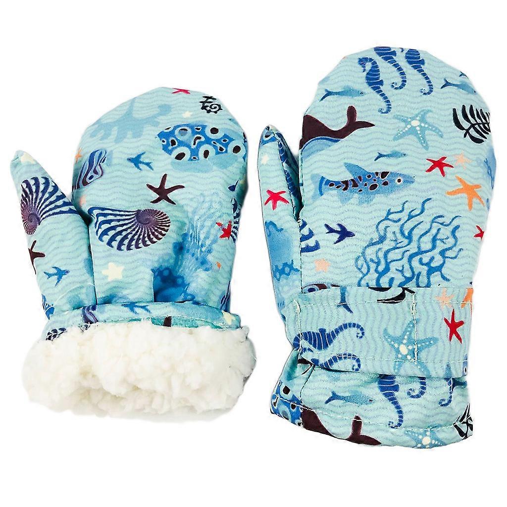 Lapset Lämpimät Lasketteluhanskat Joustavat kokosormen lapaset Liukumaton ratsastus Urheiluhanskat