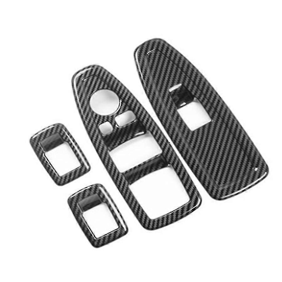 Compatible With Bmw 1 3 4 Series Window Glass Lift Button Abs Carbon Fiber Panel