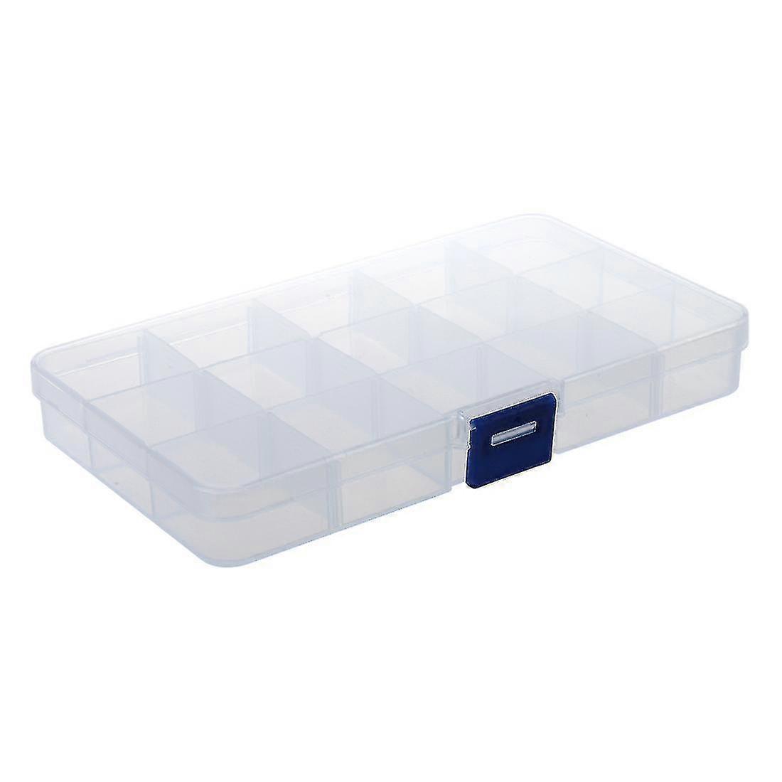 15 Compartments Plastic Storage Plastic Jewelry Box Hot