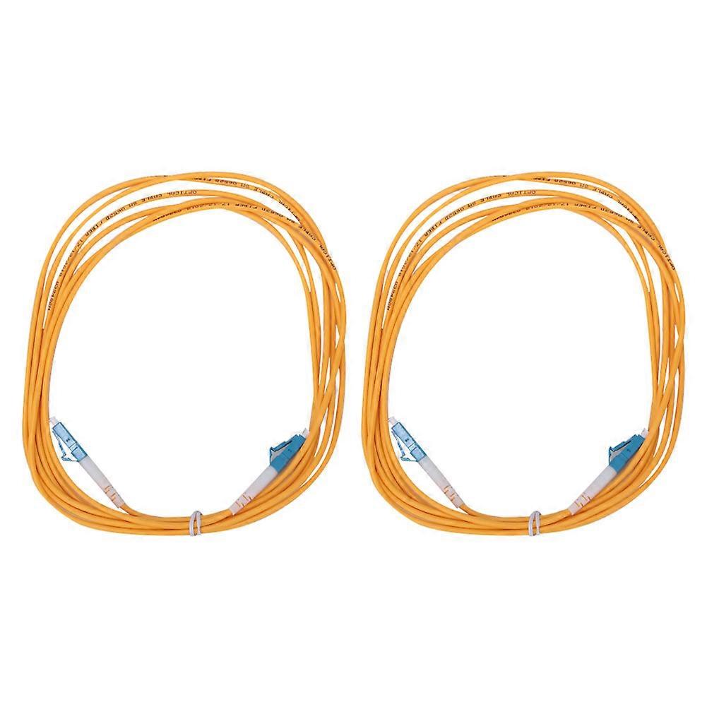 2pcs 3 Meters LC UPC to LC UPC Single Mode Optical Fiber Patch Cable Cord