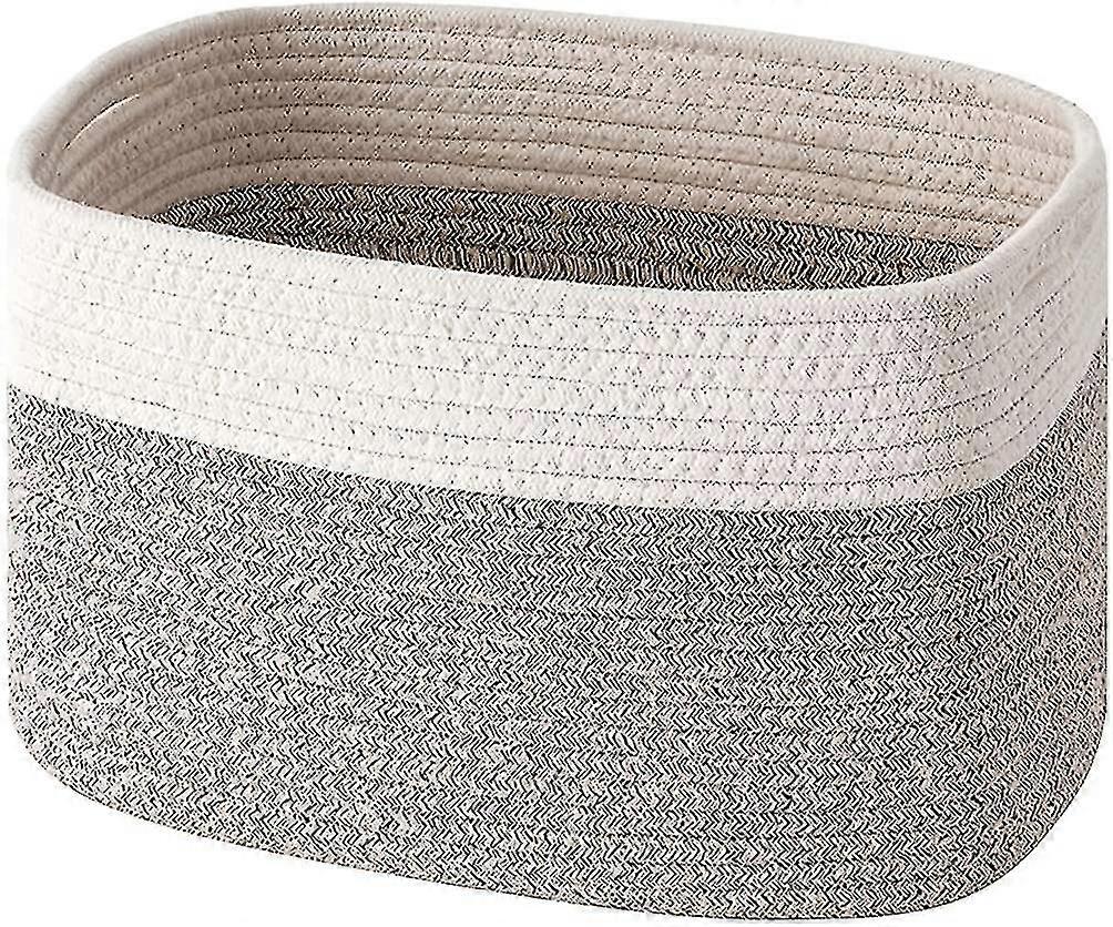 Cotton Rope Storage Baskets Bin Storage Cube Organizer Foldable Decorative
