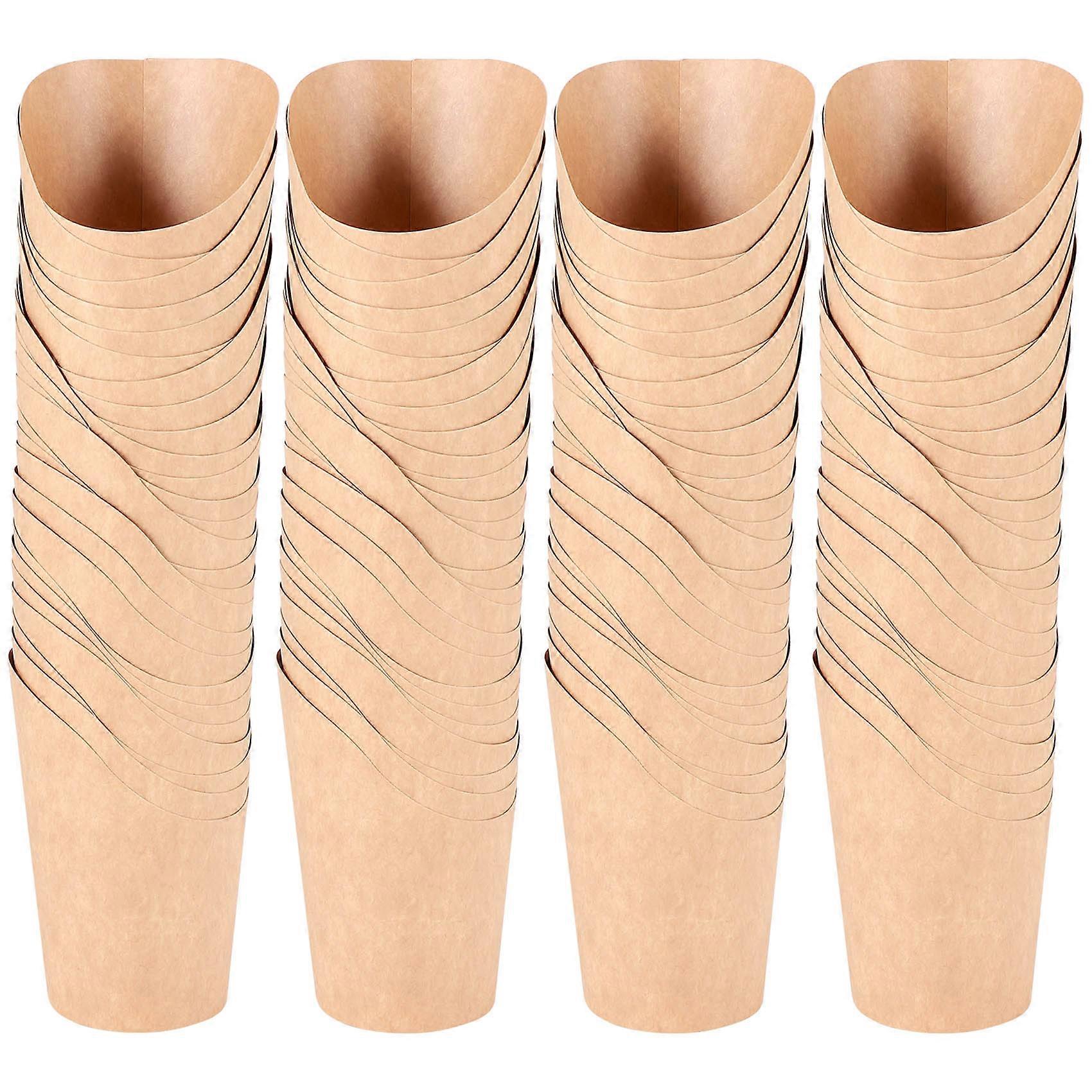 100 Pcs Élimination Plats À Emporter Fête Dessert Fournitures Cuisson Gâteaux Oeuf Soufflé Frites Frites Chips Snacks Kra