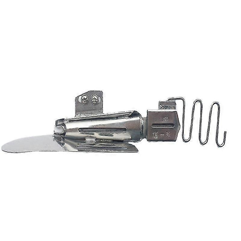 Industrial Sewing Machine Flat Seamer Folder Binding Attachment Tape Binder Tool(1pcs-silver)