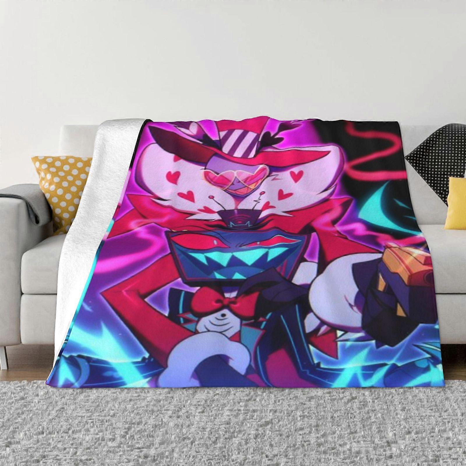 x628 Hazbinhotel Couverture Pour Canapé Ou Lit - Couverture Pelucheuse Confortable Super Douce Chaude Couverture Pour Toutes Les Saisons uujq628