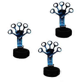 Camouflage Blue Silicone Finger Exercise Trainer Wrist Strengthener Finger Rehabilitation Enhancer