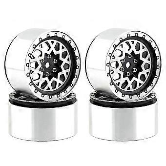 4PCS Metal Beadlock 2.2 Wheel Hub Wheel Rim for 1/10 RC Crawler Car Axial SCX10 Wraith Capra RR10 -