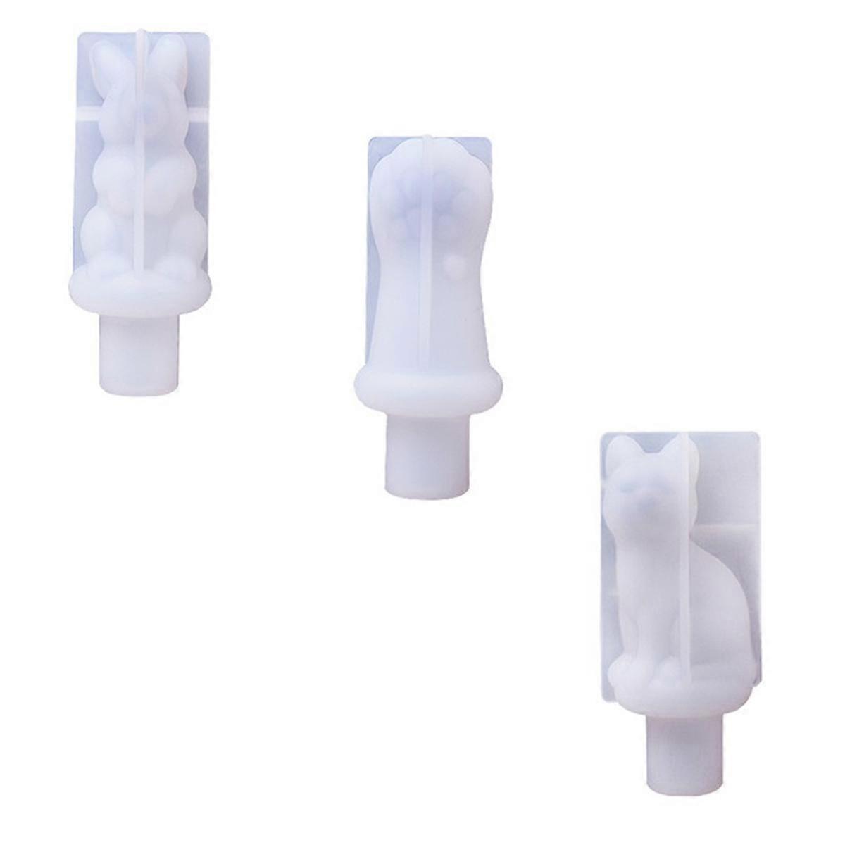 Diy Crystal Glue Dropping Mold Red Wine Bottle Stopper Mold Silicone Mold for Cat Claw Ornaments