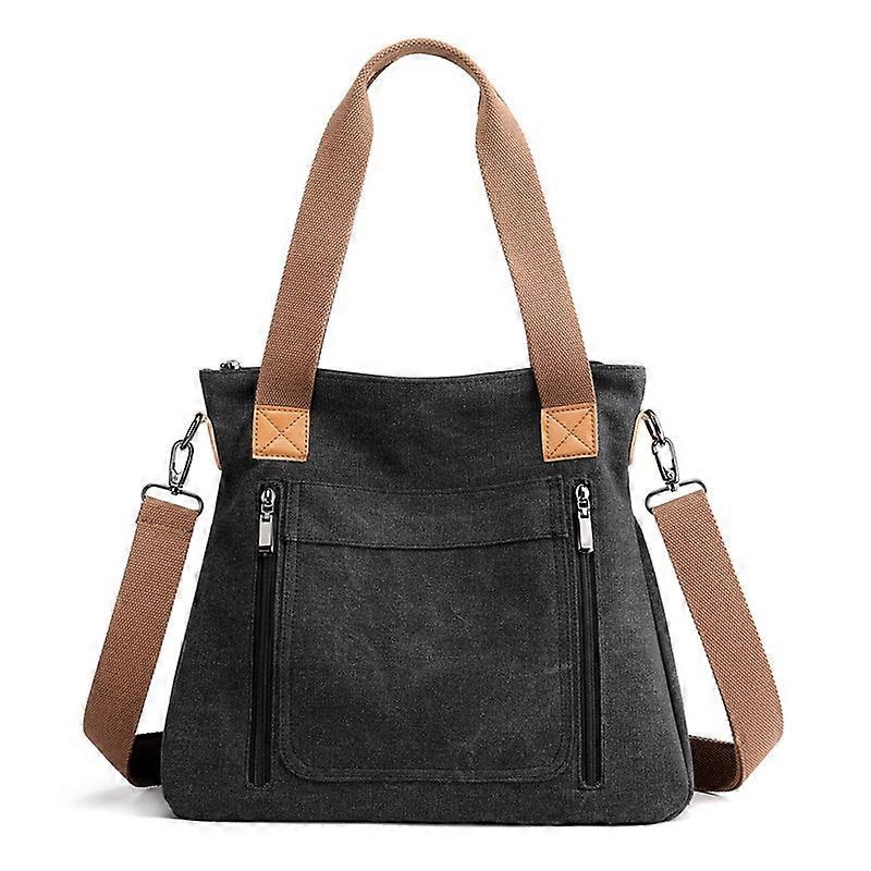 Handbag Women's Canvas Choulder Bag, Casual Fashion Large Capacity Cross-body Bag