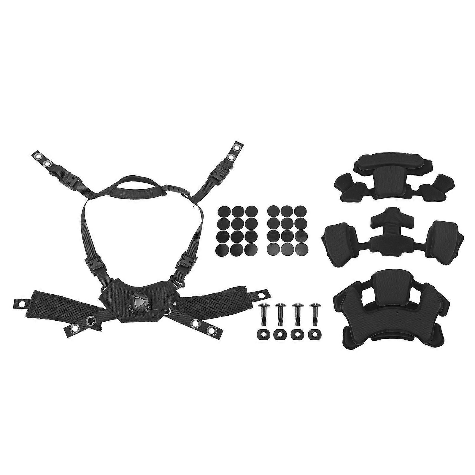 Helmet Dial Suspension System Chin Strap Helmet Padding Kit for Fast for MICH for Wendy Helmet Sponge and Suspension