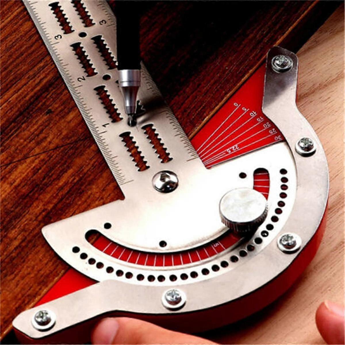 Woodworkers Edge Rule 20 Inch High Precision Protractors Angles Measure Tool Carpenter Tools