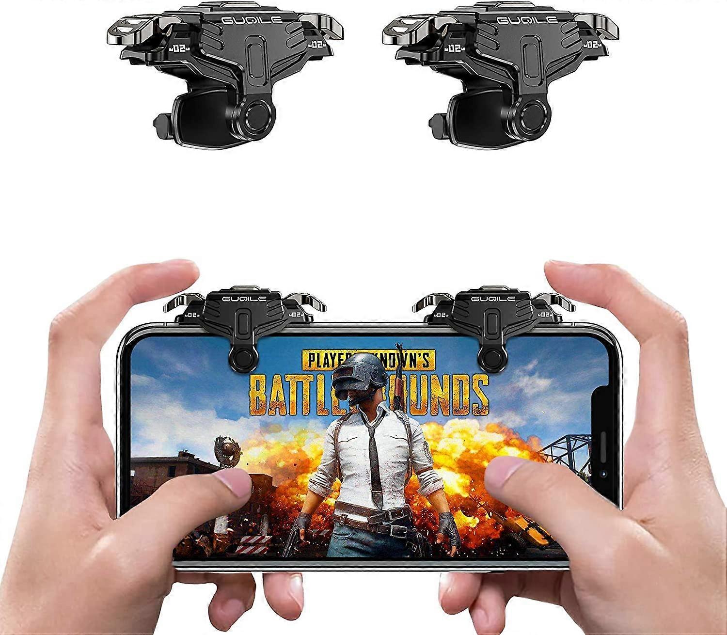 PUBG Mobile Game Controller Trigger, [2021 Upgraded Version] Game Controller Triggers Sensitive Shooting Gamepad Joystick Trigger för PUBG/Rules of Su