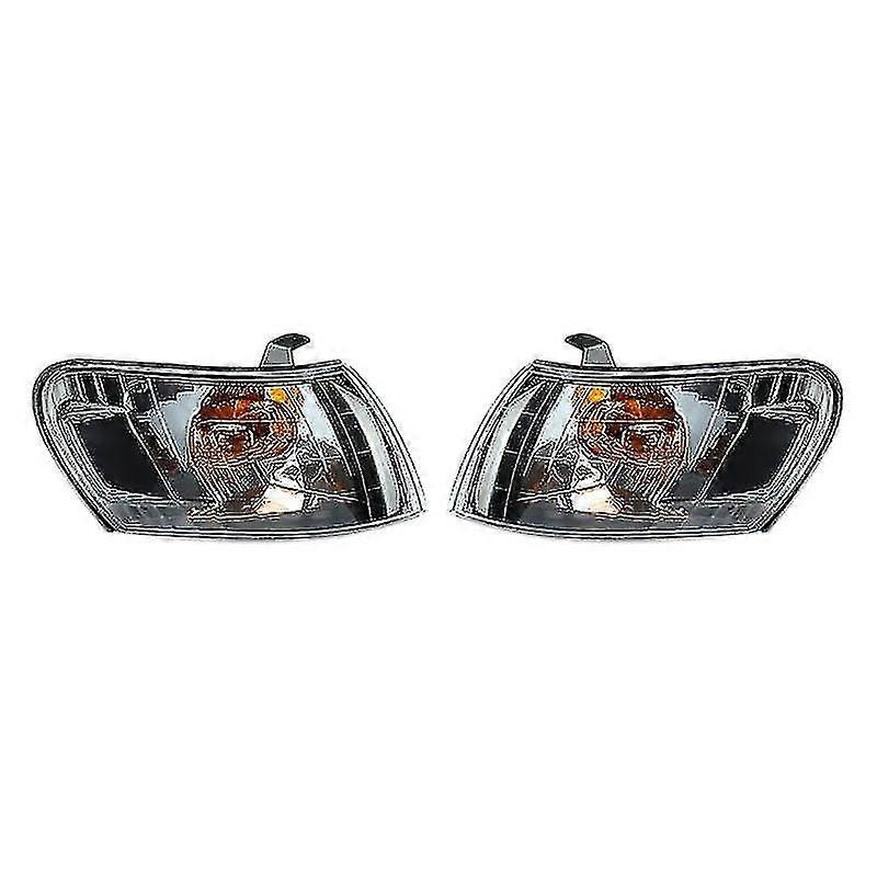 2pcs Car Front Corner Lamp Lights Lens Black For Corolla Ae100 E100 Ae101 1993-1997 Signal Lamp No