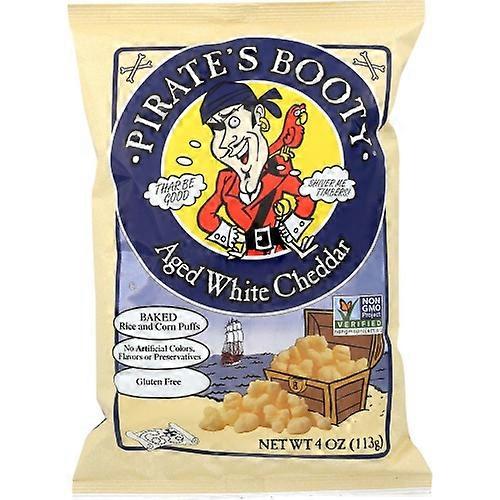 Pirate's Booty Aged White Cheddar ,4 Oz(Case Of 12)