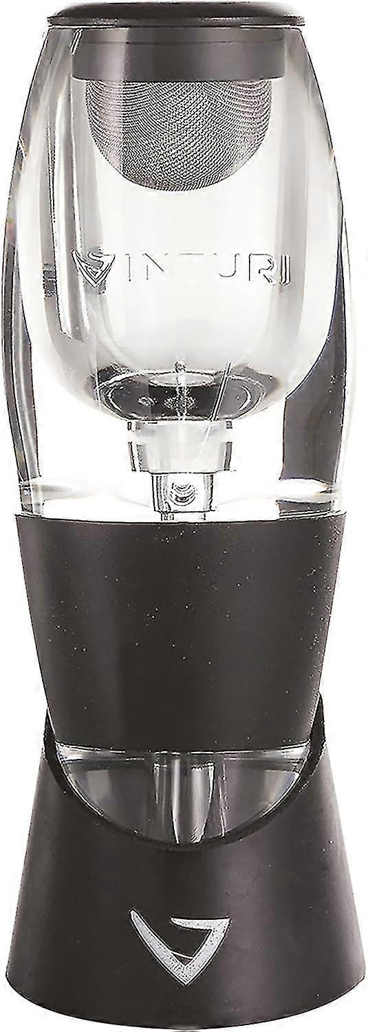 Wine Aerator Includes Base Enhanced Flavors With Smoother Finish, Black