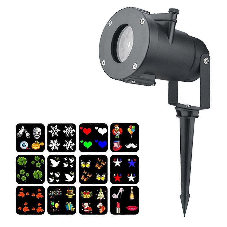 Kompakt LED-projeksjonslampe for sesongfeiringer