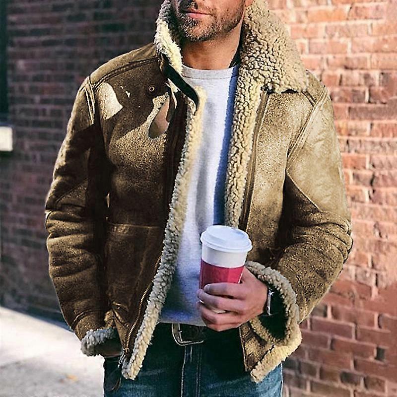 Herrenjacke Amazon eBay Pelz All-in-One Winter Top Dicke Pelzjacke