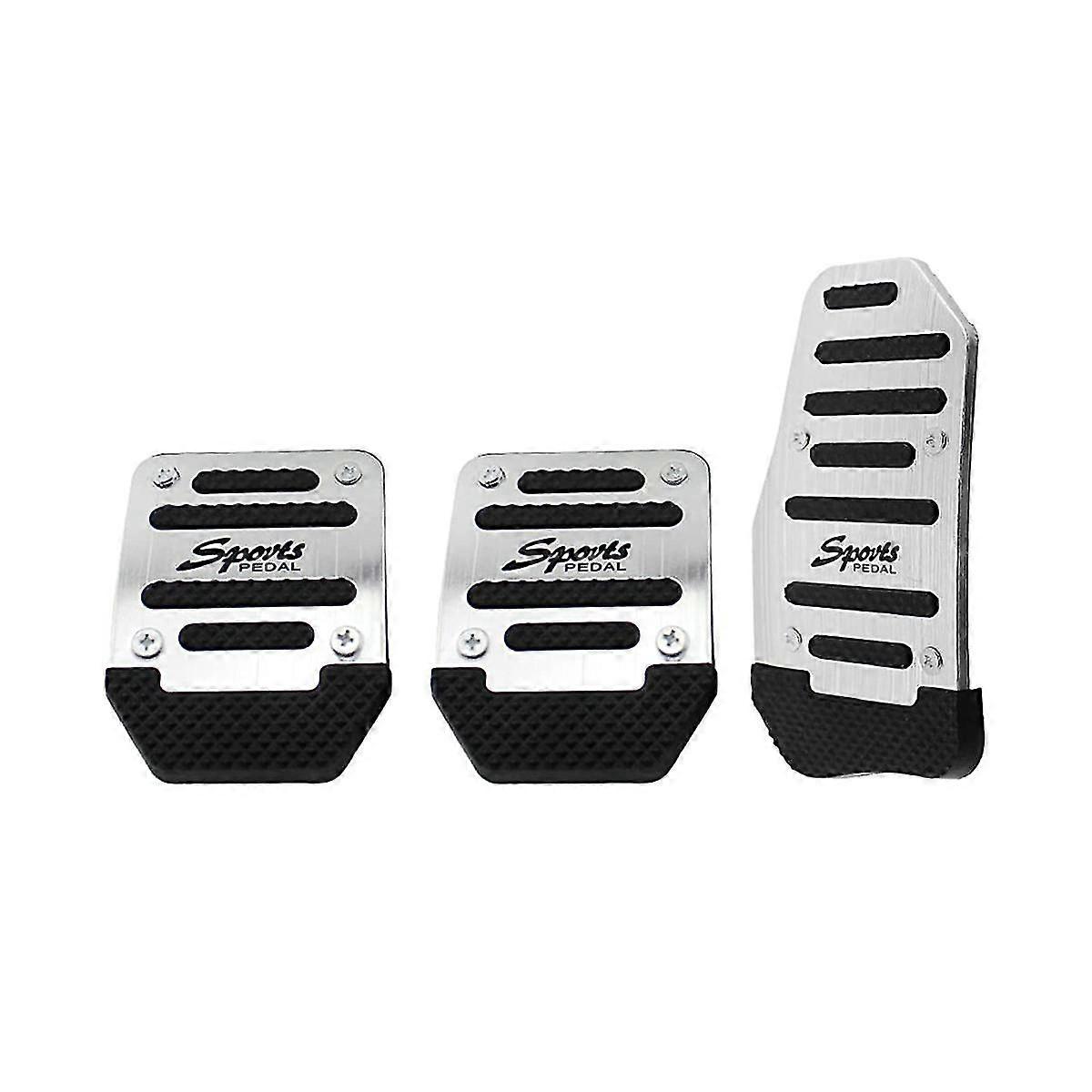 Car Non- Aluminum Alloy Pedal Pads, Manual Gas Pedal Brake Pedal Cover Universal Replacement Access