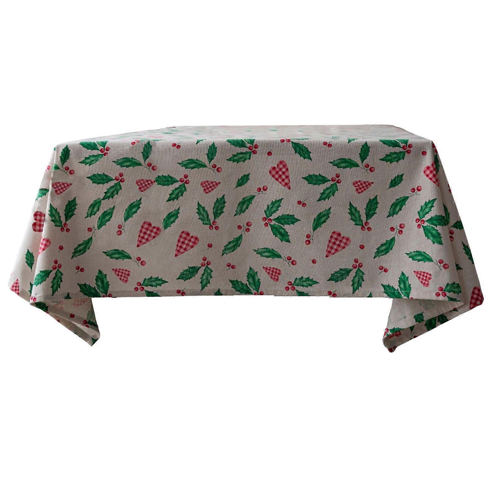 Christmas Tablecloth Leafs Tablecloth Rectangular Tablecloth Avoid Fouling Tablecloth Holiday Gift Dusts Cloth Holiday Necessity