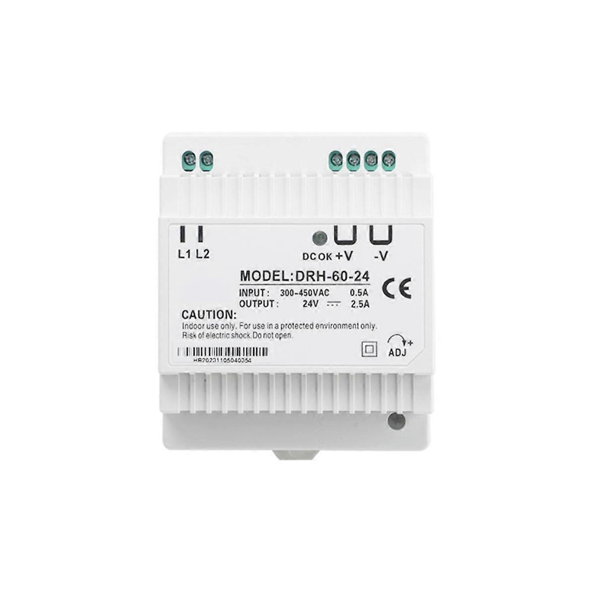 DRH-60-24 Switching Power Supply 60W Single Output 24V Industrial Din Rail Power Supply Switch for