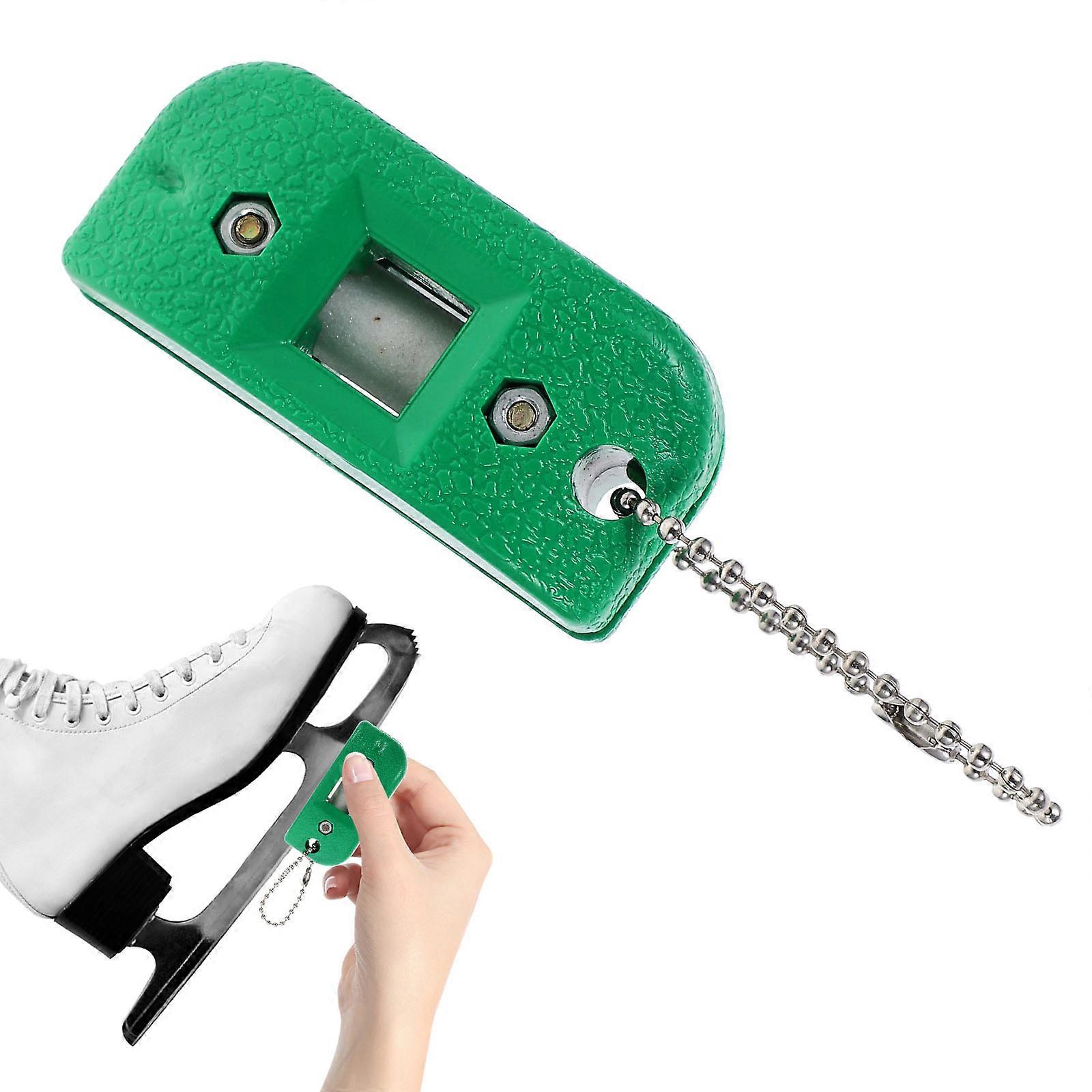 Grès blanc Meule Hockey Skate Sharpener Ice Skate Chaussures Conditionneur Vert