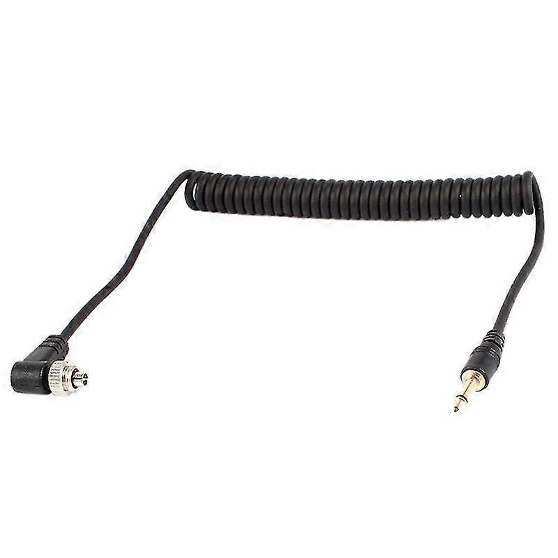 3,5 mm til mannlig pc flash sync kabel skrue lås for trigger studio lys