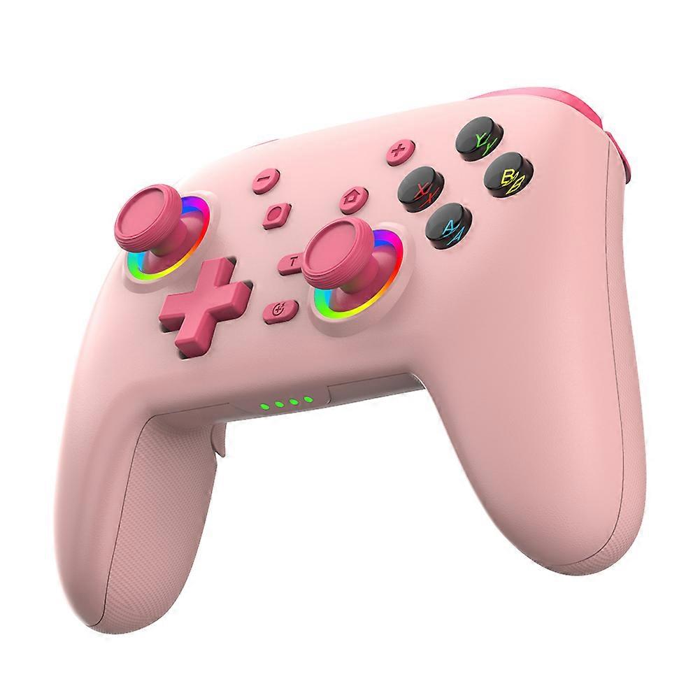 Game Controller 3-mode Connection Wireless Gamepad Controller RGB Lighting Bluetooth-compatible for PS4/Switch/PC/Computer