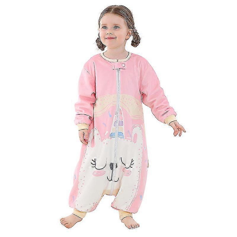 Barnens sovsäck med ben varm mjuk pyjamas vinter sovsäck