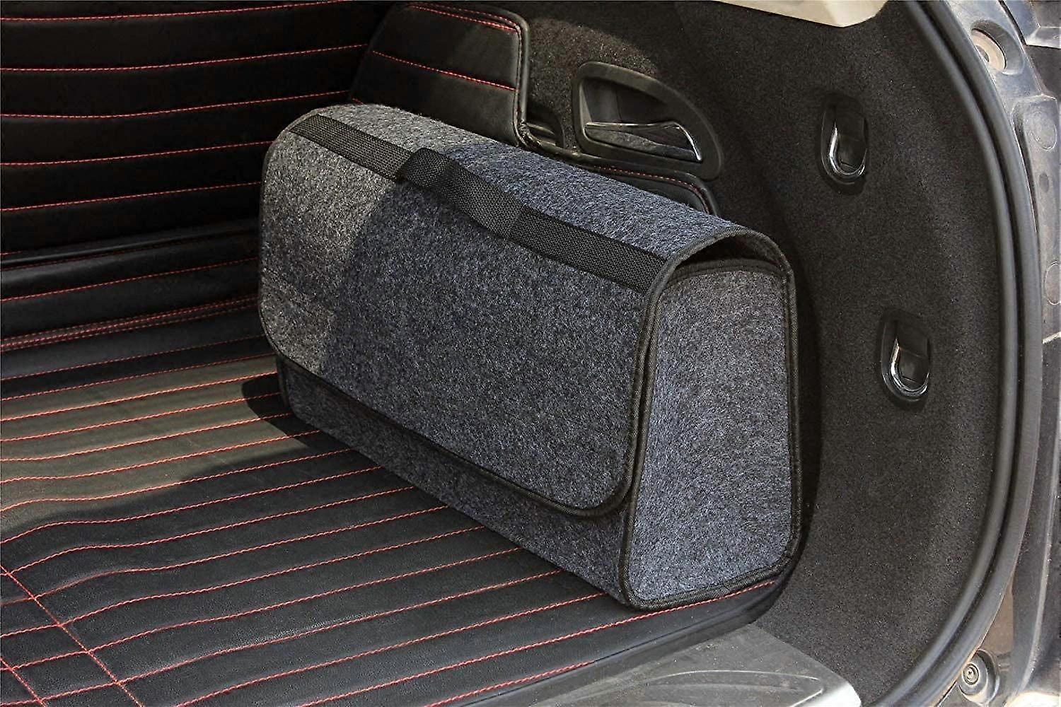 Grey Large Anti Slip Car Trunk Boot Storage Organiser Case Tool Bag - Suitable for All Vehicles
