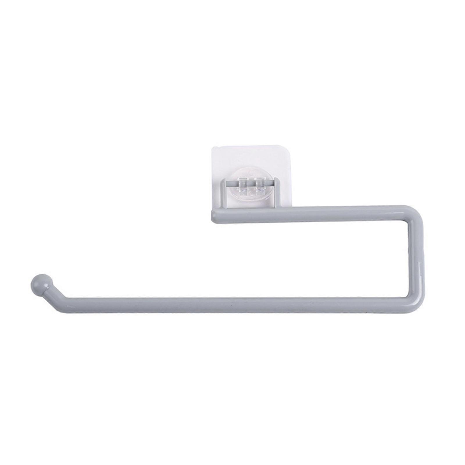 Multi-purpose Tissue Roll Dispenser Towel Rack Plastic Wrap Holder Punch-free