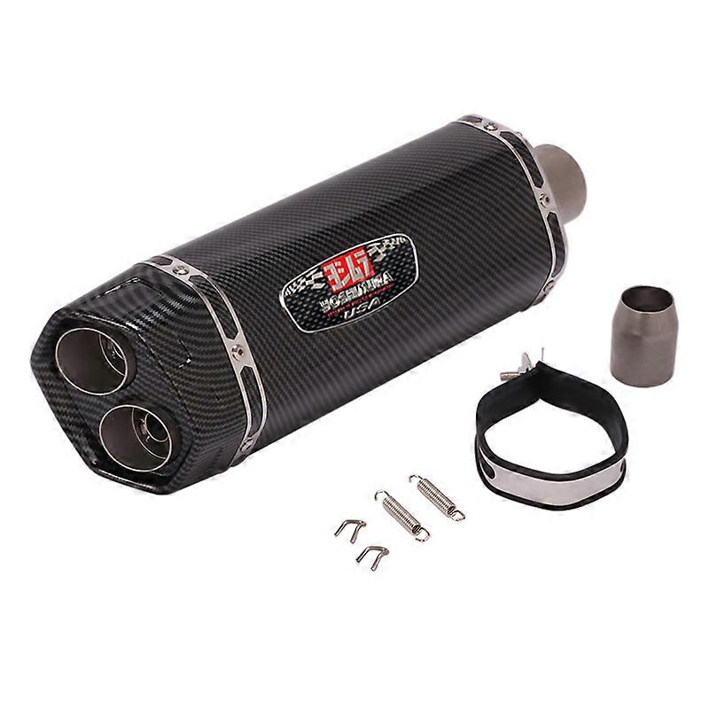 Yoshimura-tubo de Escape Universal para motocicleta, silenciador de doble salida para ER6N Z900, Modify DUKE, silenciador de 2 orificios DB Killer