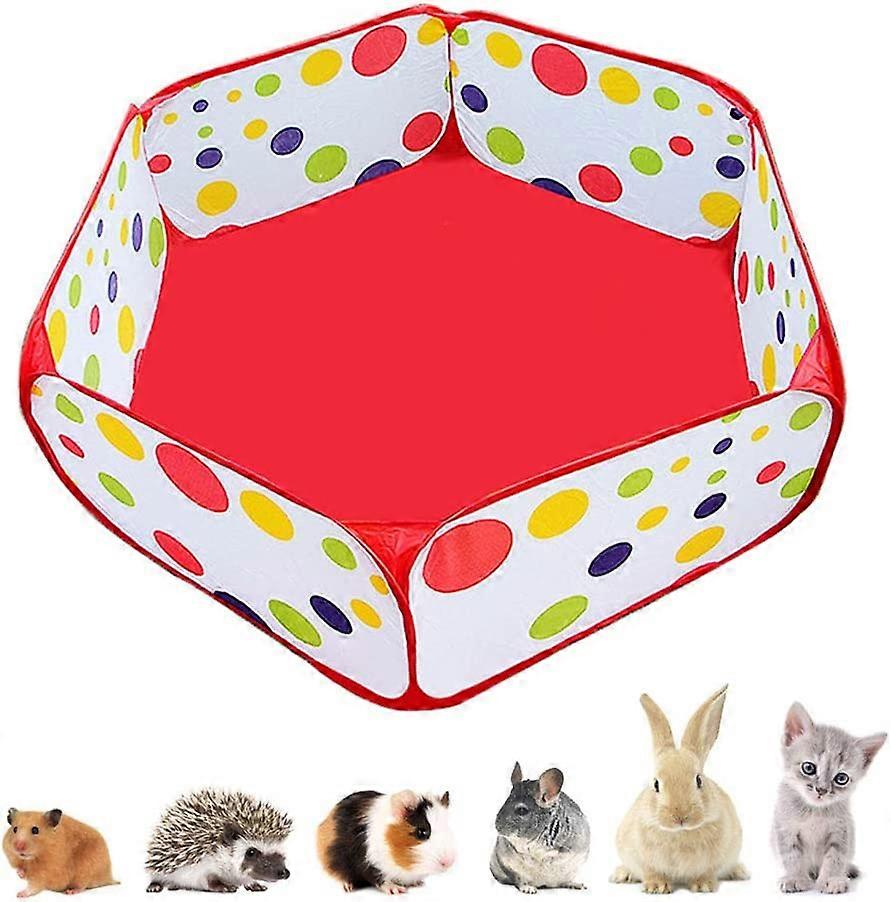 Portable Small Animals Playpen, Outdoor/Indoor Pop Open Pet Exercise Fence, Tent for Rabbits, Hamster