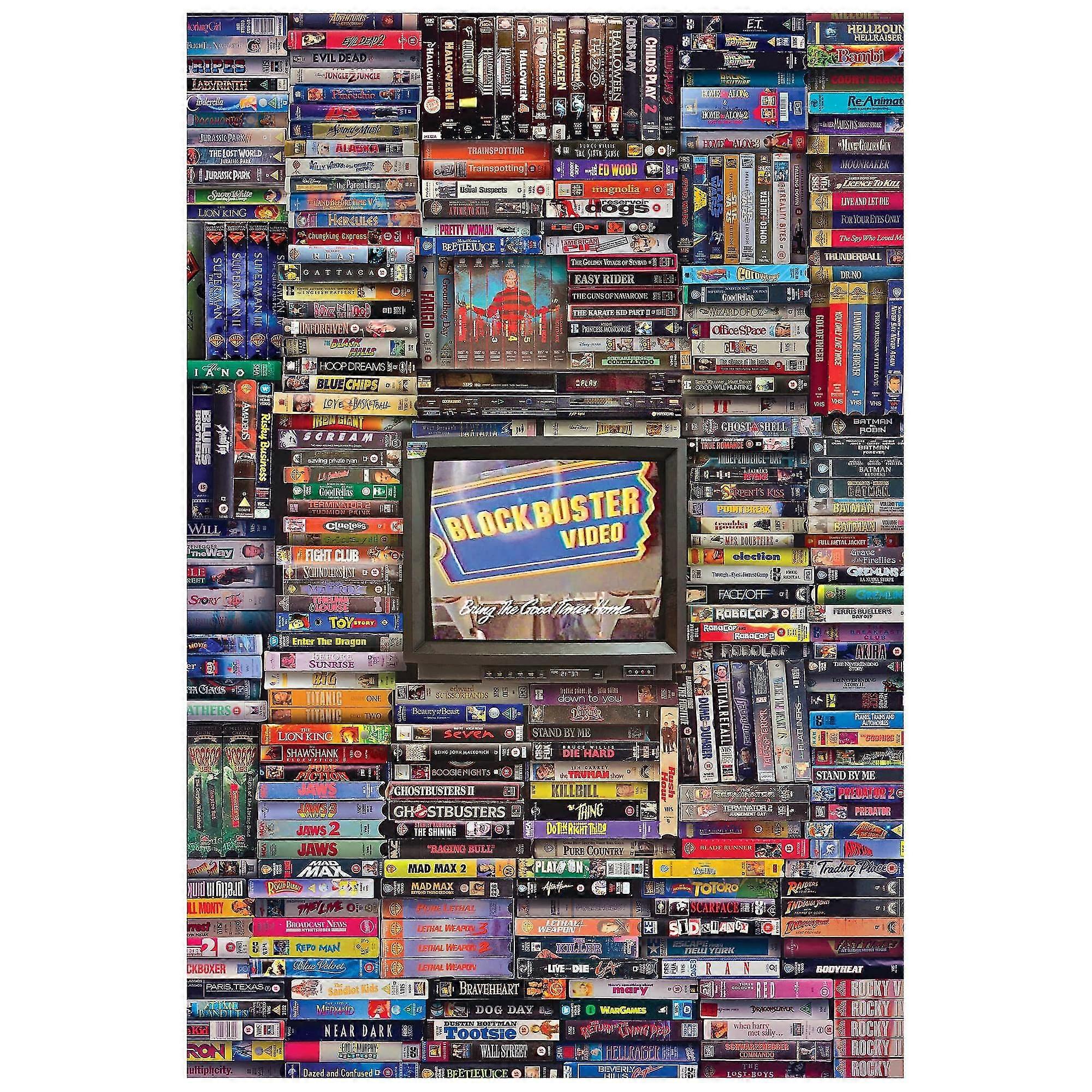 ブロックバスター時代 300 / 500 / 1000 ピースのジグソーパズル、子供と大人のための頭の体操