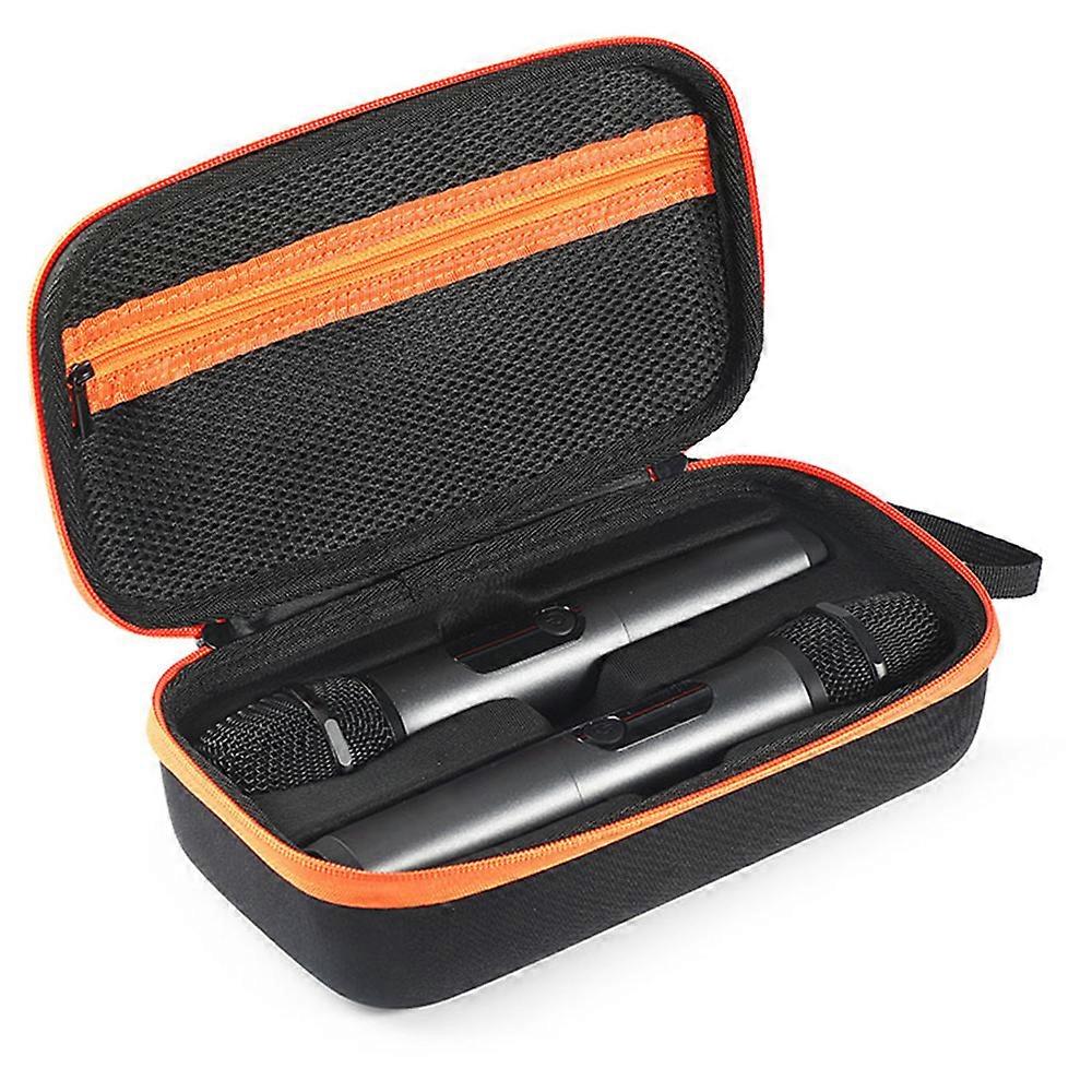 Microphone Case Microphone Battery Model Case for Wireless Two Microphone System EVA Carrying Case Storage Case Accessories