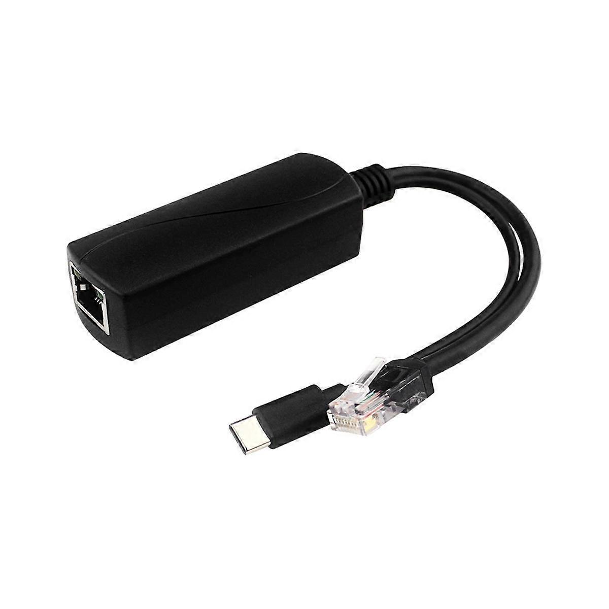 Gigabit POE Splitter 5V3A 1000Mbps Type-C Power over Ethernet for for for IP Camera for