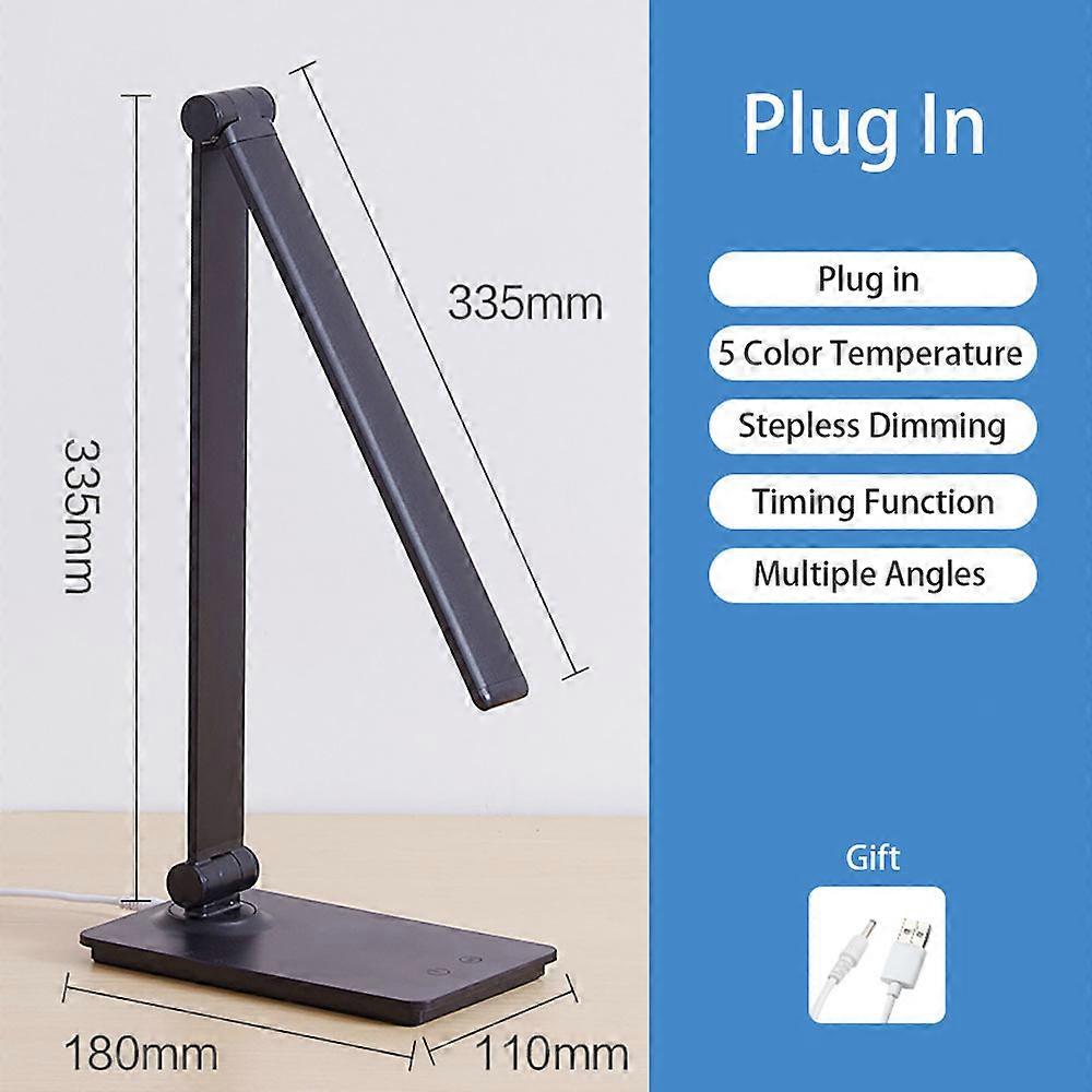 USB Wireless Charging LED Table Lamp, Desk Lamps, Bedside Night Light, College Dorm Reading Lamp