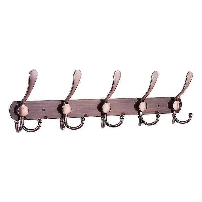 Wall Mounted Coat Rack,5 Tri Hooks