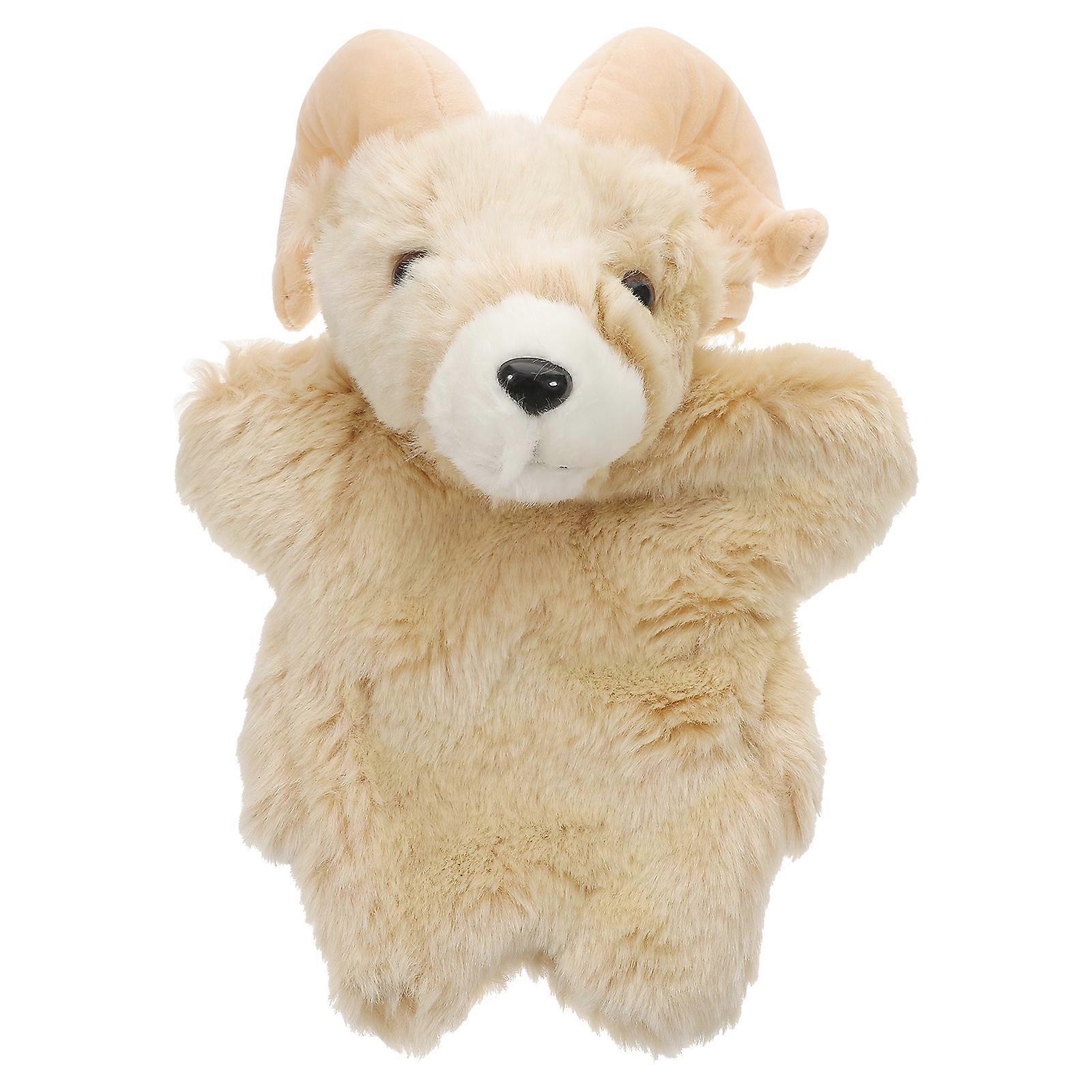 Goat Hand Puppet Stuffed Animal Toy Adorable Goat Stuffed Puppet Story Telling Hand Puppet