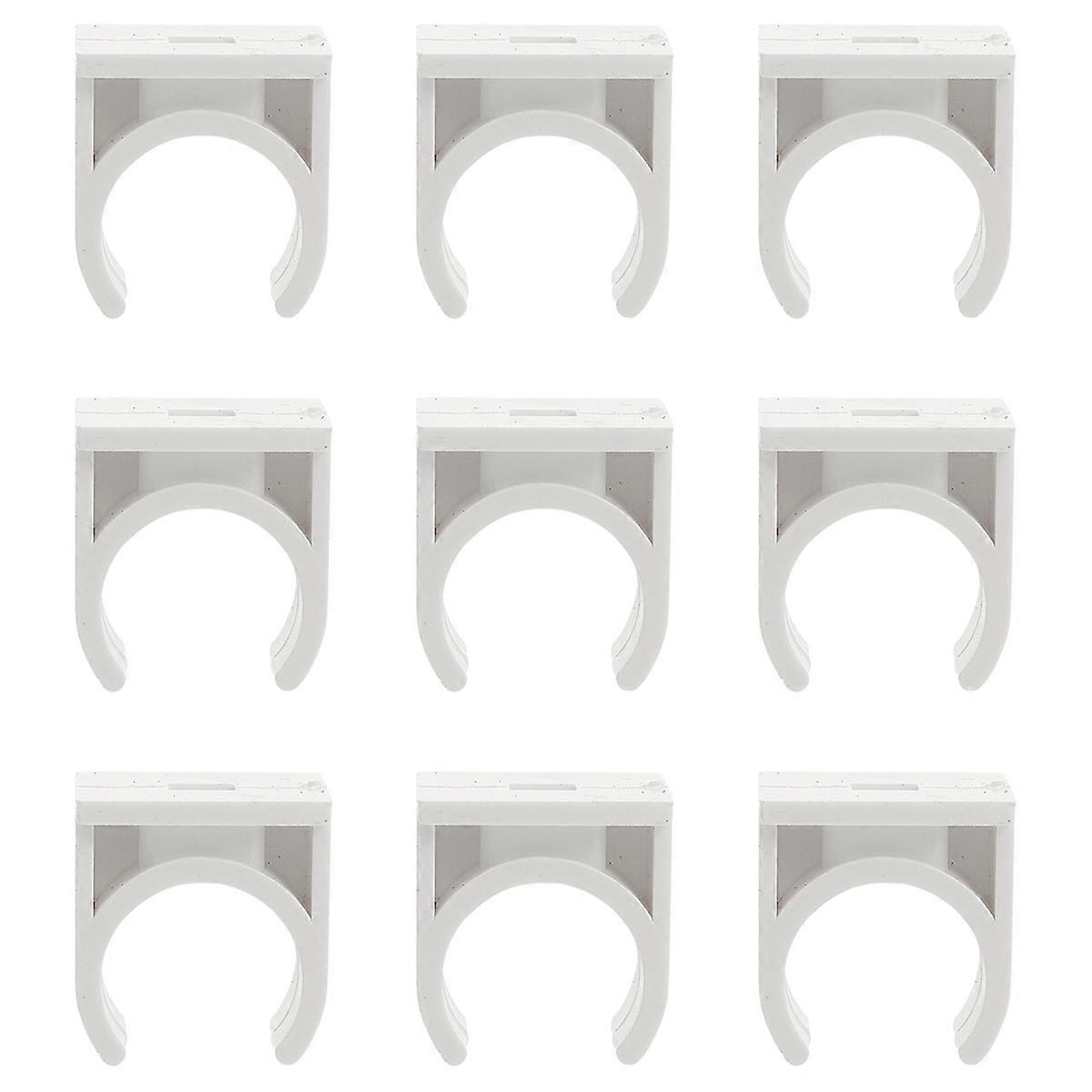 Useful U-Hook Holder Talon Clamps Pipe Support Pipe Durable Socket (White)