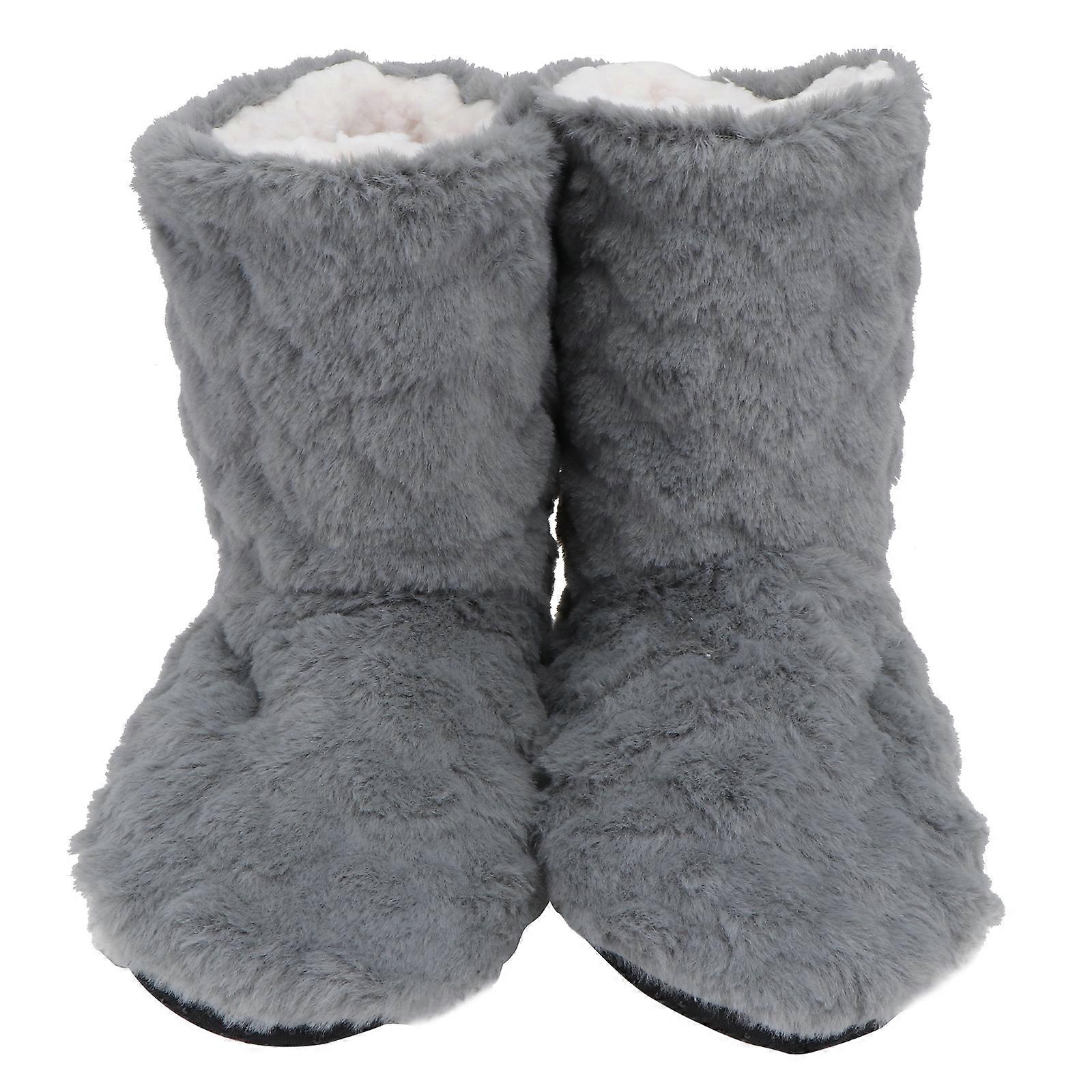1 paire de bottes de sol hautes et épaisses, antidérapantes et chaudes