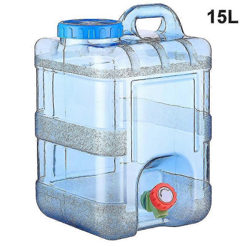 Drinking Water Bucket with Faucet 15L Plastic Portable Recyclable Container