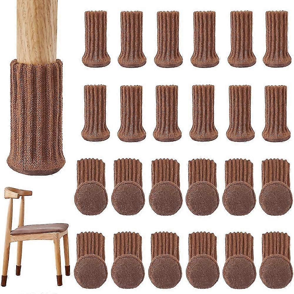 24pcs Chair Socks High Elastic Furniture Socks Pads Non-Slip Chair