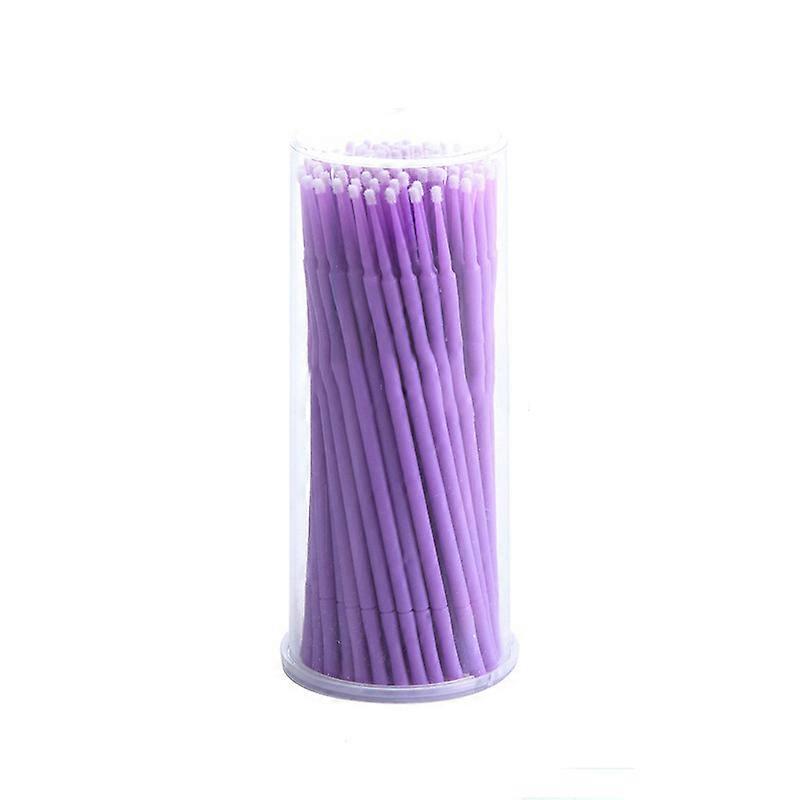 100 Pack - Lint-Free Cleaning Cotton Swab Sticks for Precise Eyelash Extension Application