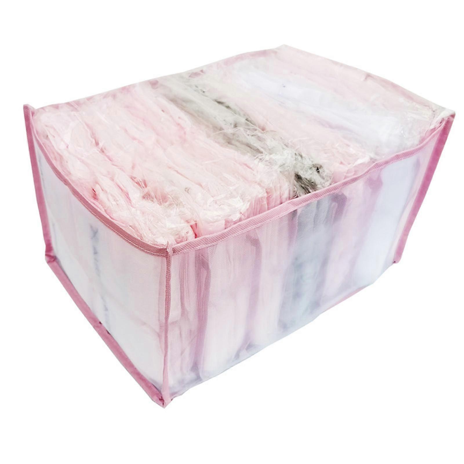 Foldable Individual Grid Clothes Storage Box Nylon Practical Large Capacity Clothes Storage Case For Home