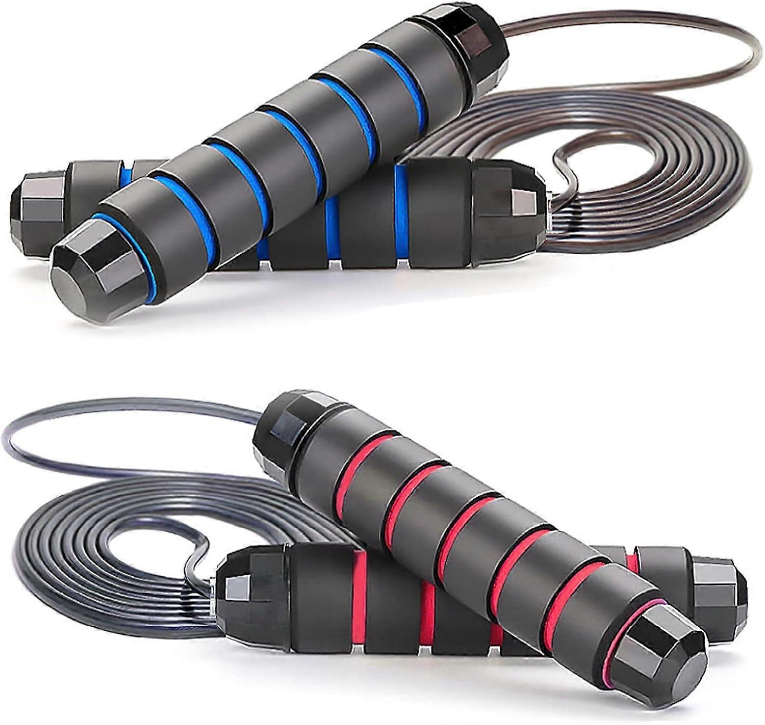 Two pack Jump Rope Skipping Rope for Rope Skipping, Speed Jump Rope for Exercise Jump Rope for Fitness for Kids and Adults